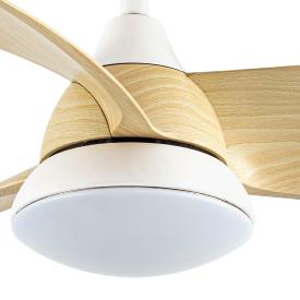 Ventilador Atomo Blanco Haya Fabrilamp - Motor DC Ø91cm