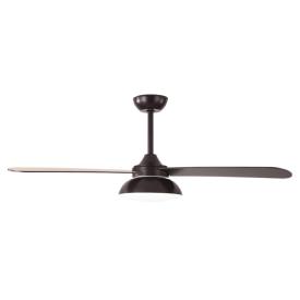 Ventilador Umi Marron Fabrilamp - Motor DC, luz LED Ø132cm