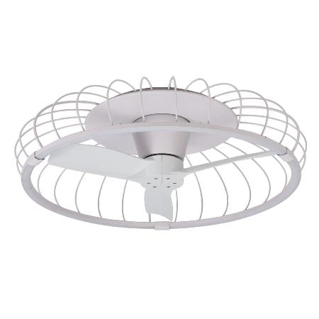 Ventilador NATURE Blanco - Mantra. Luz LED Ø79cm