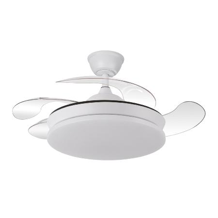 Ventilador Tridente Mini Fabrilamp Blanco - Motor DC Ø91cm