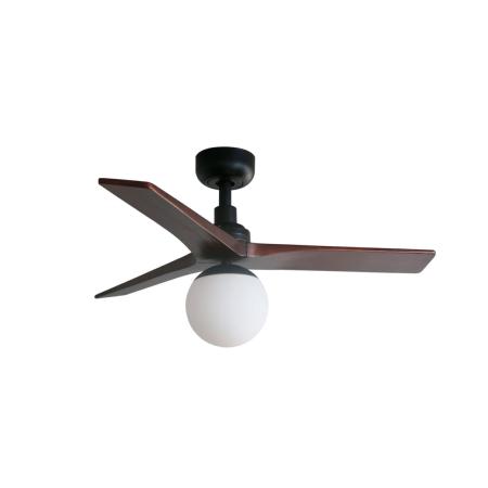 Ventilador Klim S FARO Negro Nogal - 1 bombilla E27 - Ø92.5cm. 