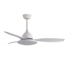 Ventilador Yael Blanco Fabrilamp - Motor DC, luz LED Ø122cm