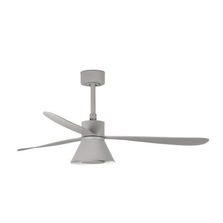 Ventilador AMELIA L CONE Gris FARO - Motor DC - Luz Led Ø132cm