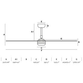 Ventilador Punt FARO Sin luz Blanco 130cm.Ø