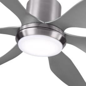 Ventilador Otto Niquel Fabrilamp - Motor DC Ø167cm LED