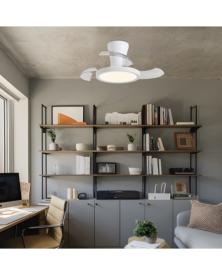 Ventilador Tombet Blanco - Motor DC. luz LED. Ø30-71CM.