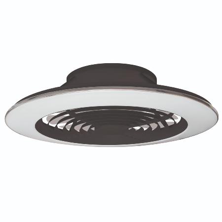 Ventilador ALISIO XL Negro - Mantra. Luz LED Ø73.5cm