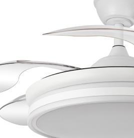 Ventilador Bayomo Blanco Fabrilamp - 4 aspas Motor DC Ø107cm