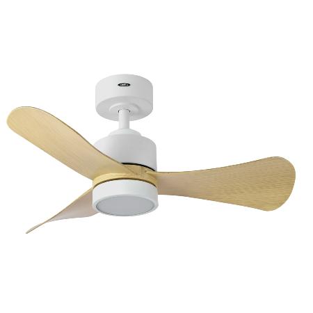 Ventilador Zepelin Blanco Haya Fabrilamp - Motor DC Ø91cm