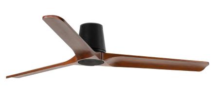 Ventilador Heywood Tub L FARO Negro - sin luz. 132cm.Ø