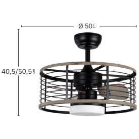 Ventilador PELLA Fabrilamp - Motor DC Ø50cm