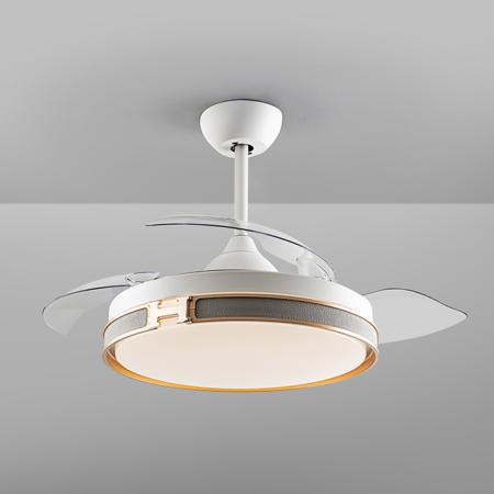 Ventilador Heron Schuller - Blanco Oro Motor DC LED  Ø106cm