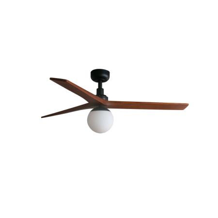 Ventilador Klim M FARO Negro Nogal  - 1 bombilla E27 - Ø125cm. 