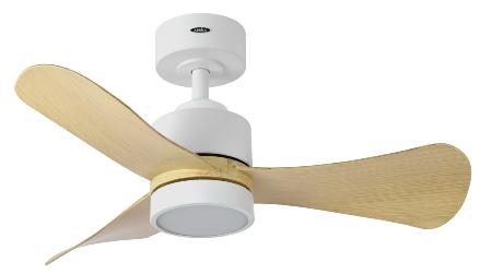 Ventilador Zepelin Blanco Haya Fabrilamp - Motor DC Ø91cm