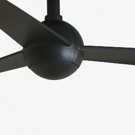 Ventilador Sfera M FARO - Negro - Sin luz Ø125cm.