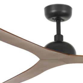 Ventilador Gotland FARO Negro - motor DC. Sin luz Ø132cm