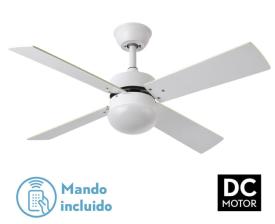 Ventilador SOFIA Blanco - Fabrilamp. Motor DC. Ø 107cm.